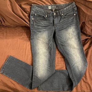 Mossimo Indigo Skinny Jeans with Thigh Fade